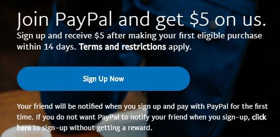 Paypal referral