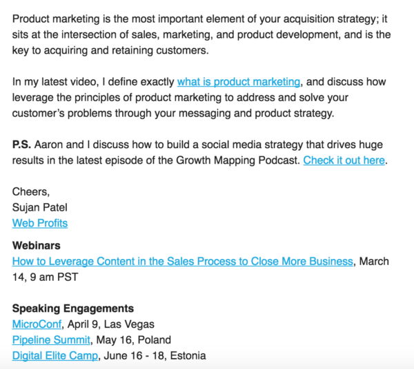 Sujan Patel Podcast Marketing