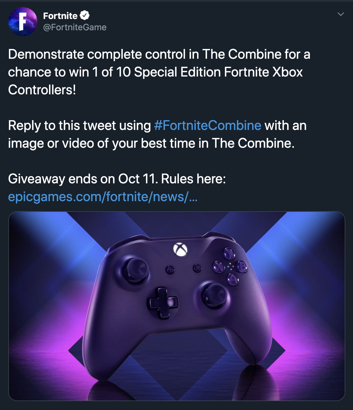Fortnite Combine Giveaway Twitter