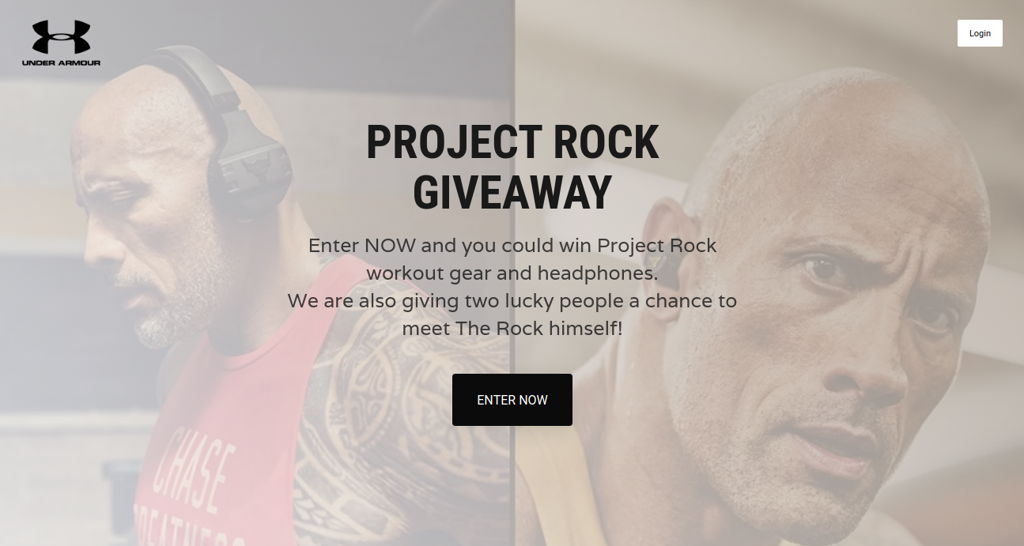 Project rock giveaway