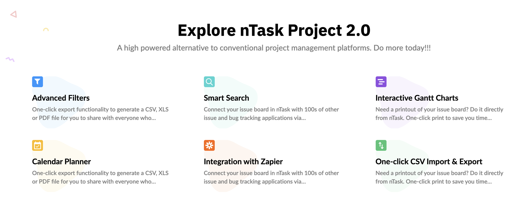 nTask Features