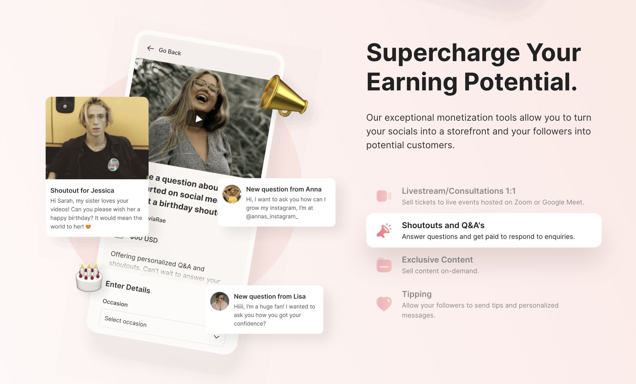 Snipfeed Q&A Features