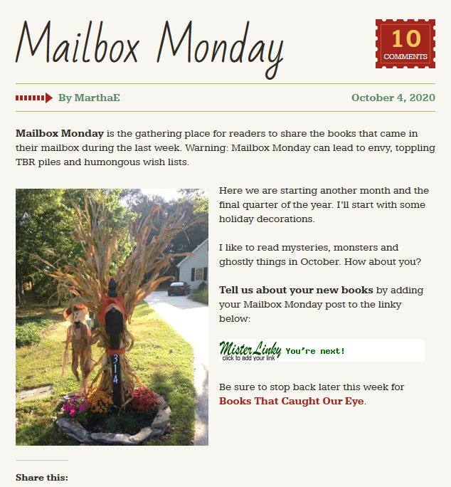 Mailbox Monday