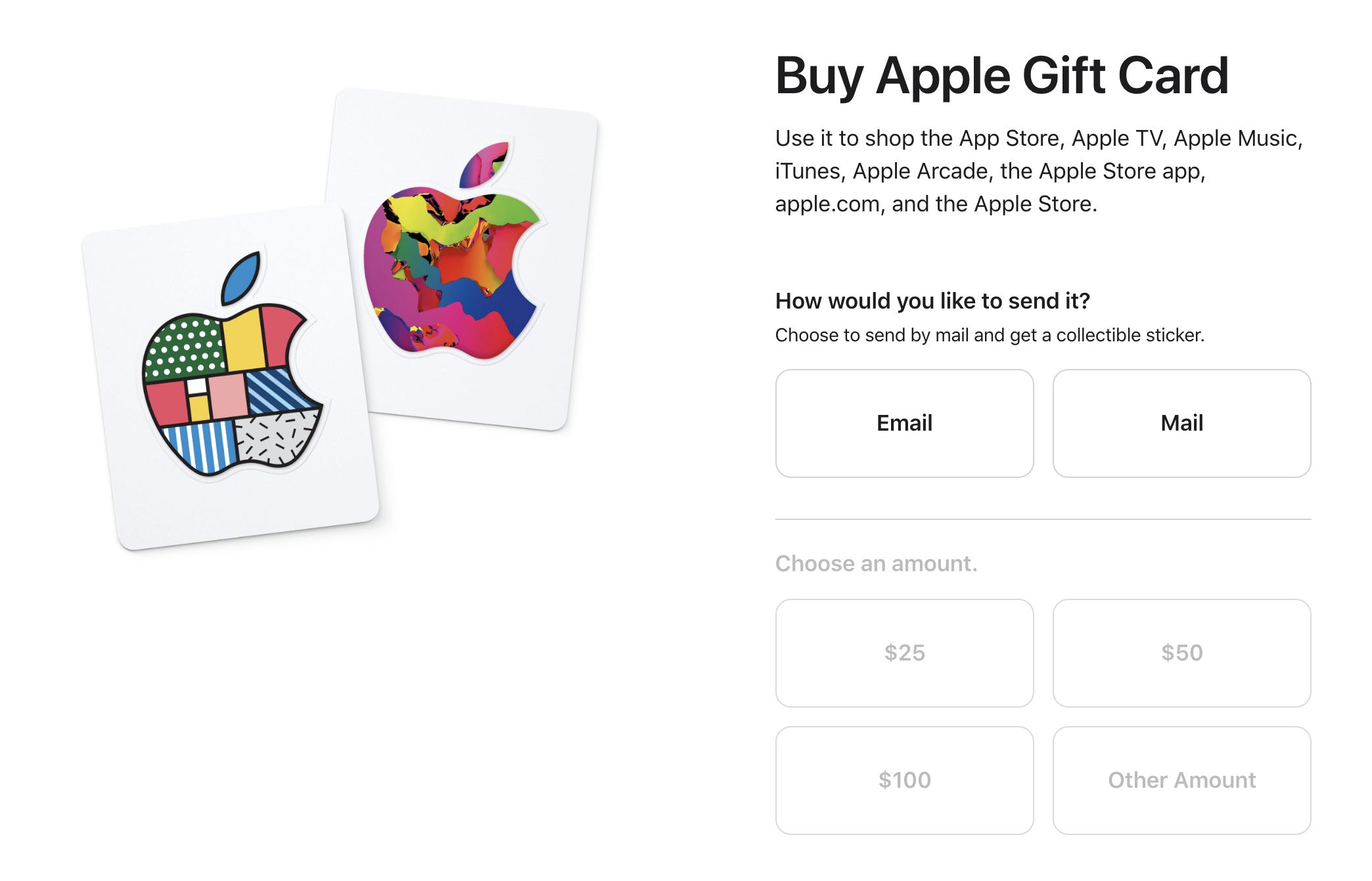 Apple Digital Gift Card