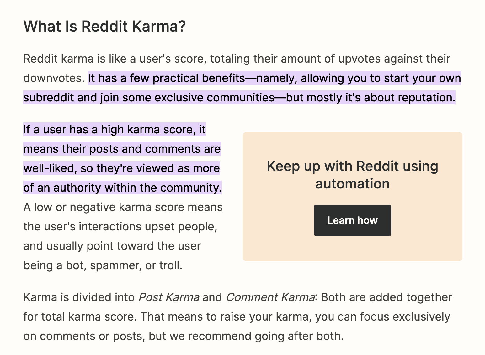 Reddit Karma