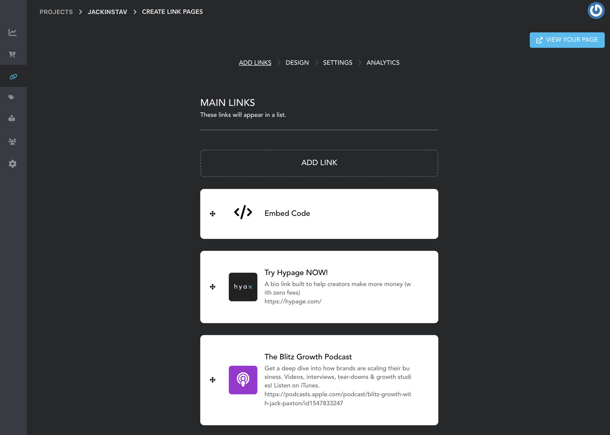 Hypage Page Builder