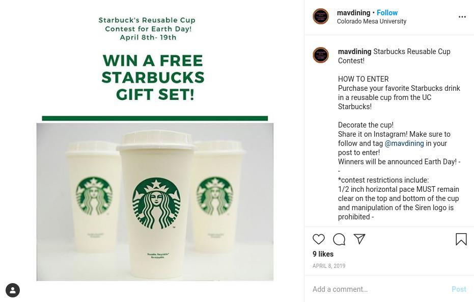 Starbucks Reusable cup contest