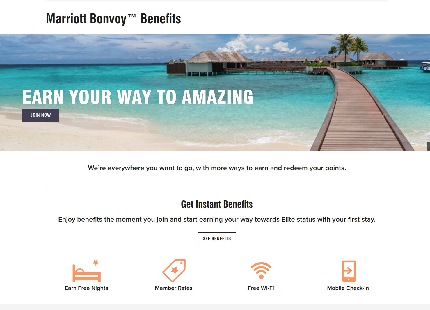 Marriott Bonvoy Loyalty Benefits
