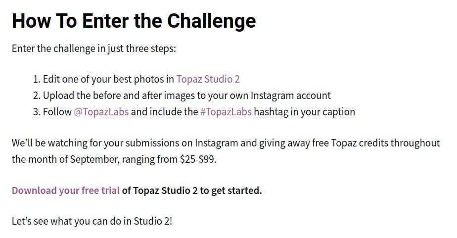 Topaz Labs Entry Method