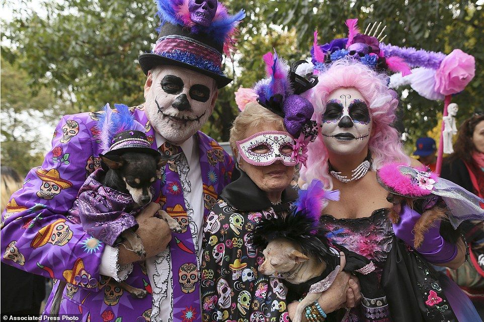 Day of the dead puppy costume