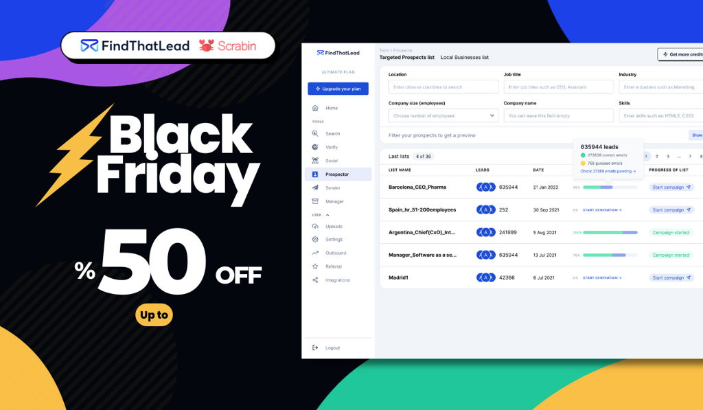 FindThatLead Black Friday