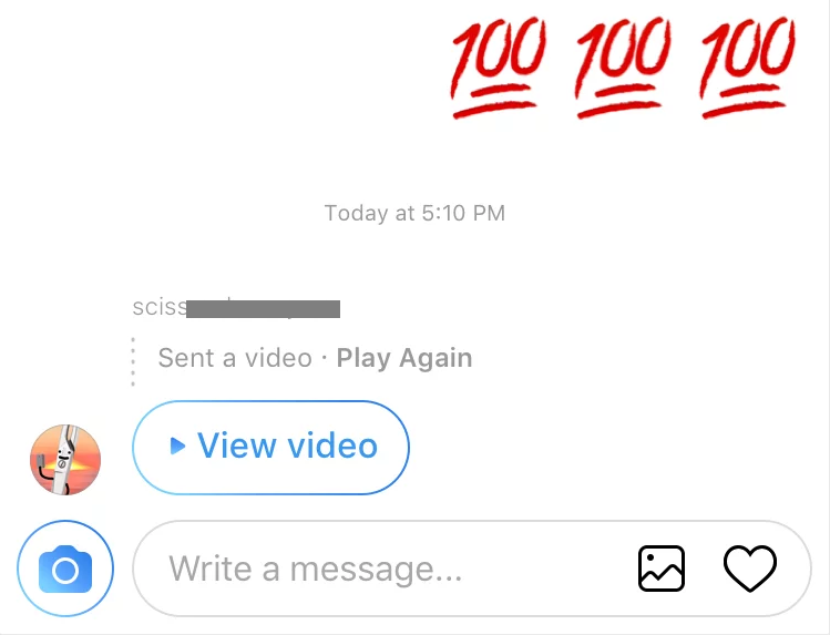 Video Direct Messages